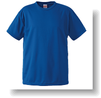 4.1ozドライTシャツ:コバルトブルー