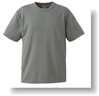 4.1ozドライTシャツ:グレー