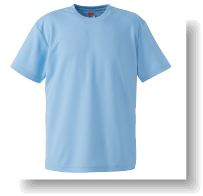 4.1ozドライTシャツ:ライトブルー