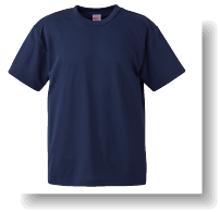 4.1ozドライTシャツ:ネイビー