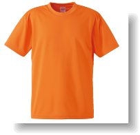 4.1ozドライTシャツ:オレンジ