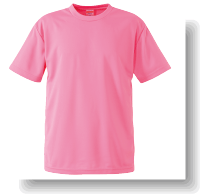 4.1ozドライTシャツ:ピンク