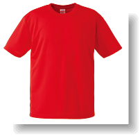 4.1ozドライTシャツ:レッド