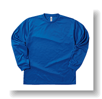 4.4ozドライVネックTシャツ:ロイヤルブルー