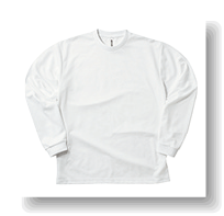 4.4ozドライロングスリーブTシャツ:ホワイト