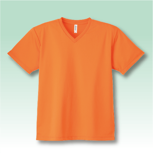 4.4ozドライVネックTシャツ
