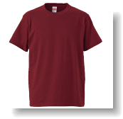 5.6ozドライTシャツ:バーガンディ