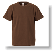 5.6ozドライTシャツ:ダークブラウン