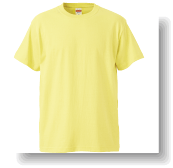 5.6ozドライTシャツ：ライトイエロー