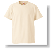 5.6ozドライTシャツ:ナチュラル