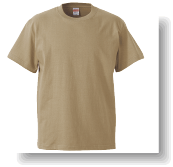 5.6ozドライTシャツ:サンドカーキ