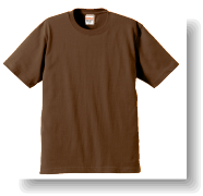 6.2ozTシャツ:ダークブラウン